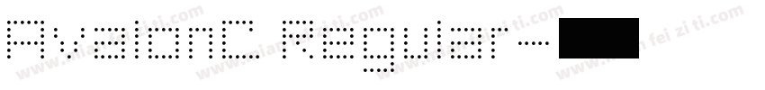 AvalonC Regular字体转换